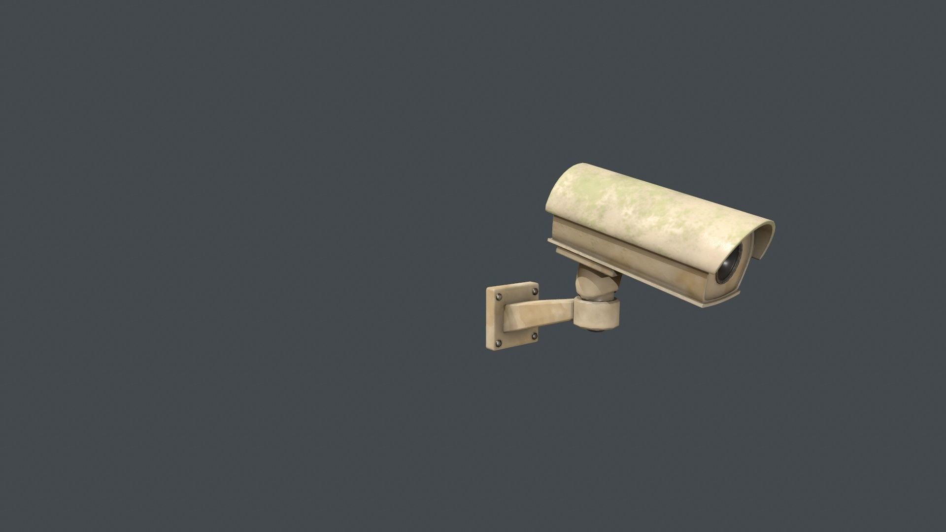 CCTV Camera Low-poly 3D model_9