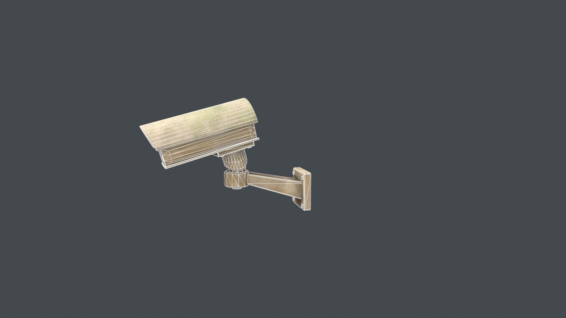 CCTV Camera Low-poly 3D model_14