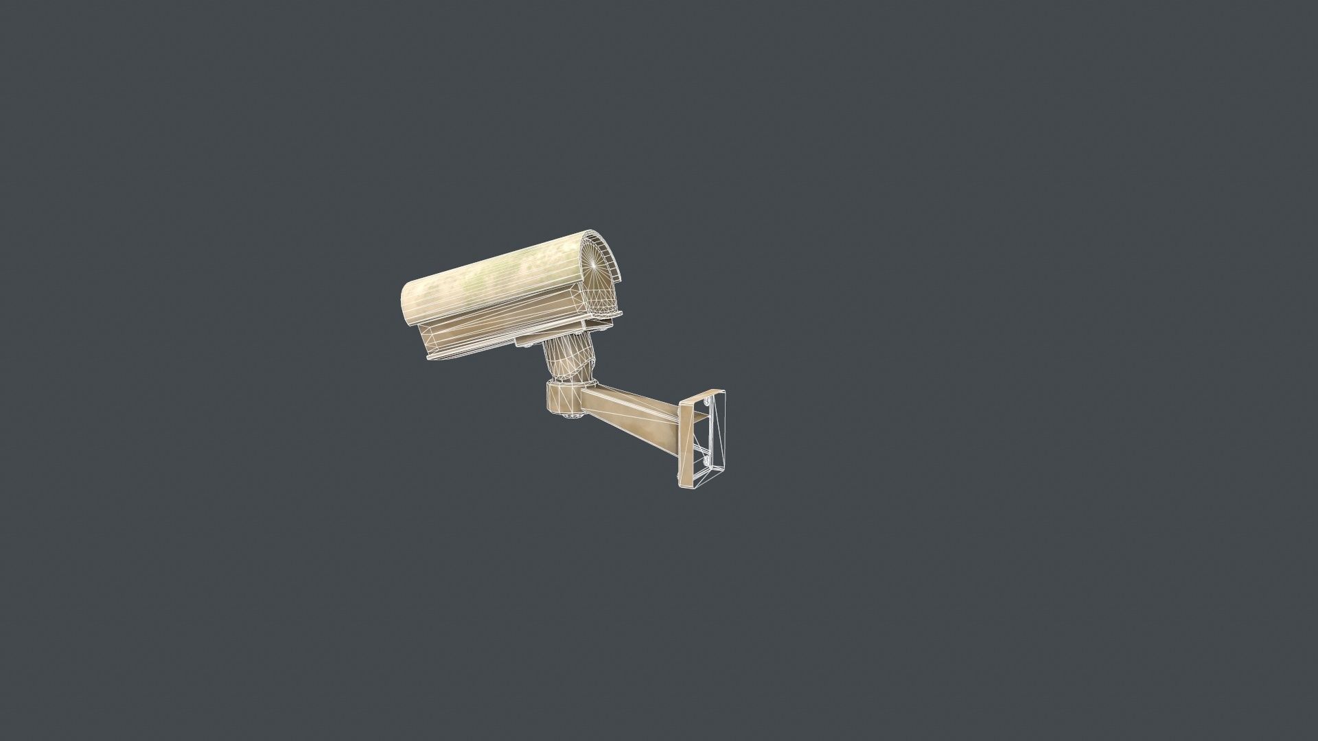 CCTV Camera Low-poly 3D model_15