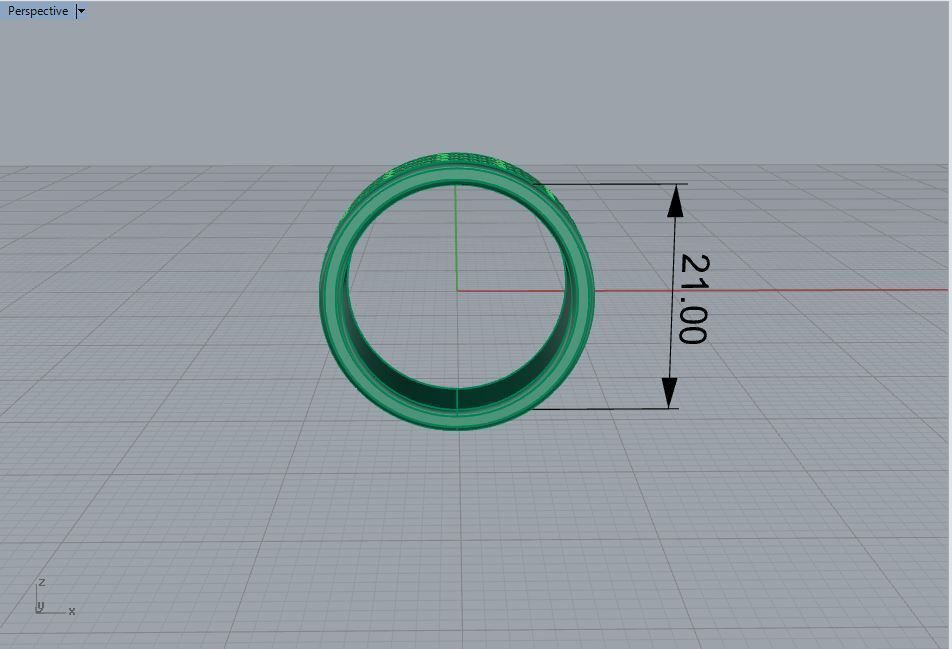Ring silver on table 3D print model_4