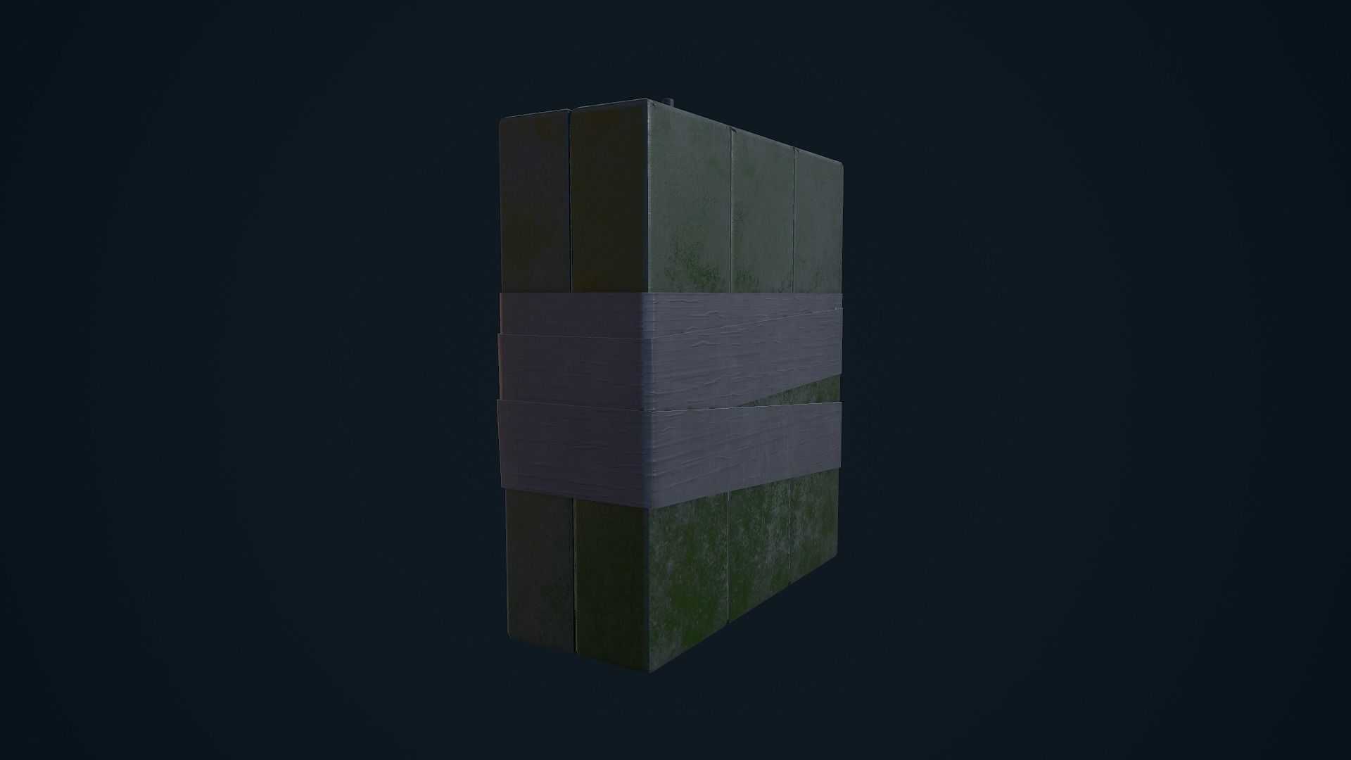 C4 Explosive Low-poly 3D model_8