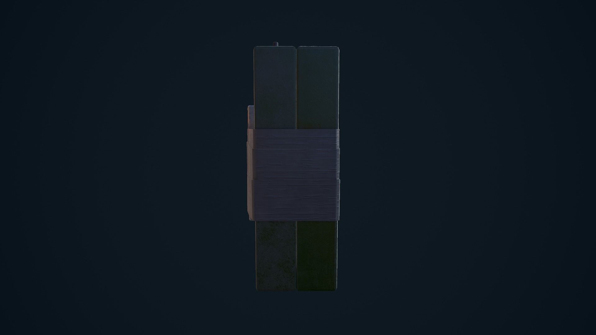 C4 Explosive Low-poly 3D model_9