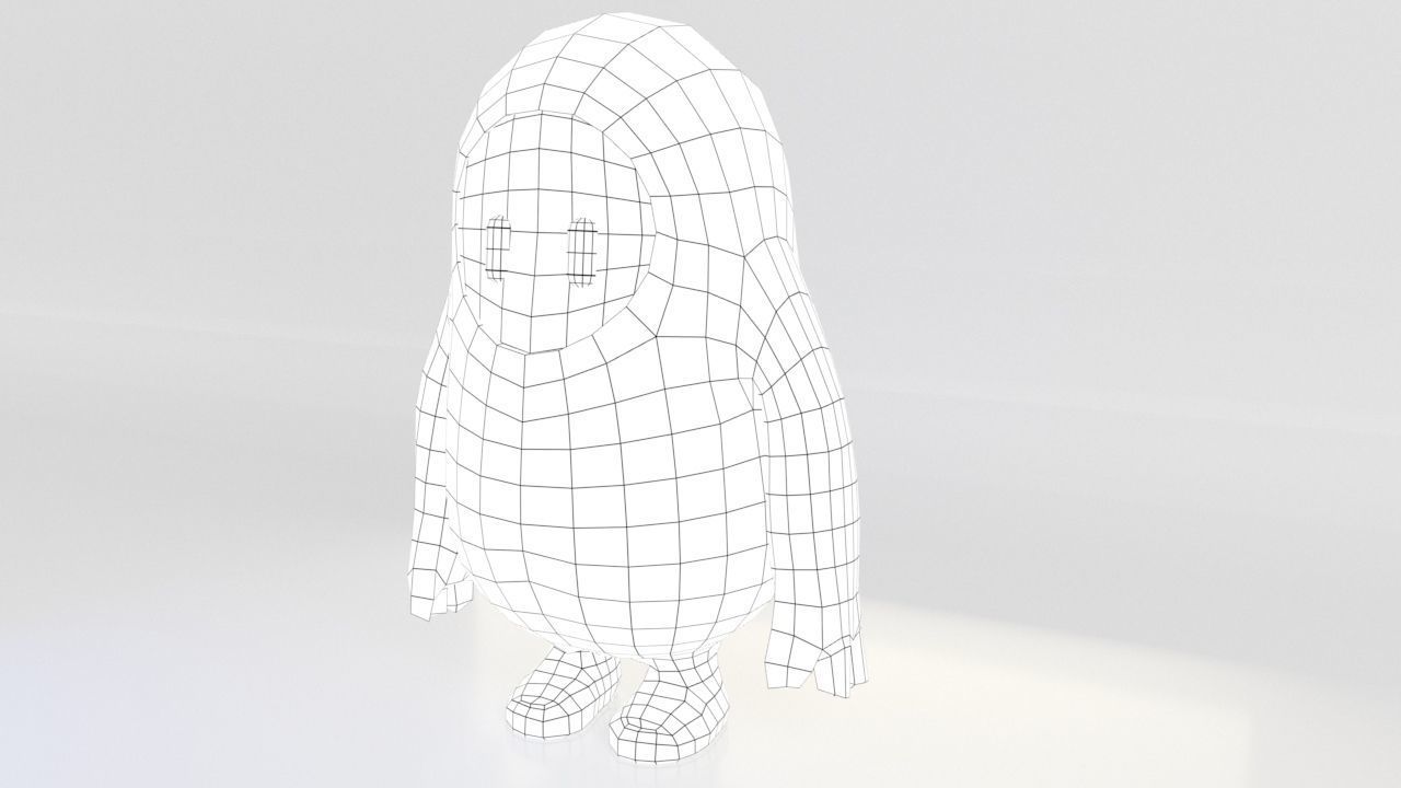 Fall Guys Base Low-poly 3D model_2