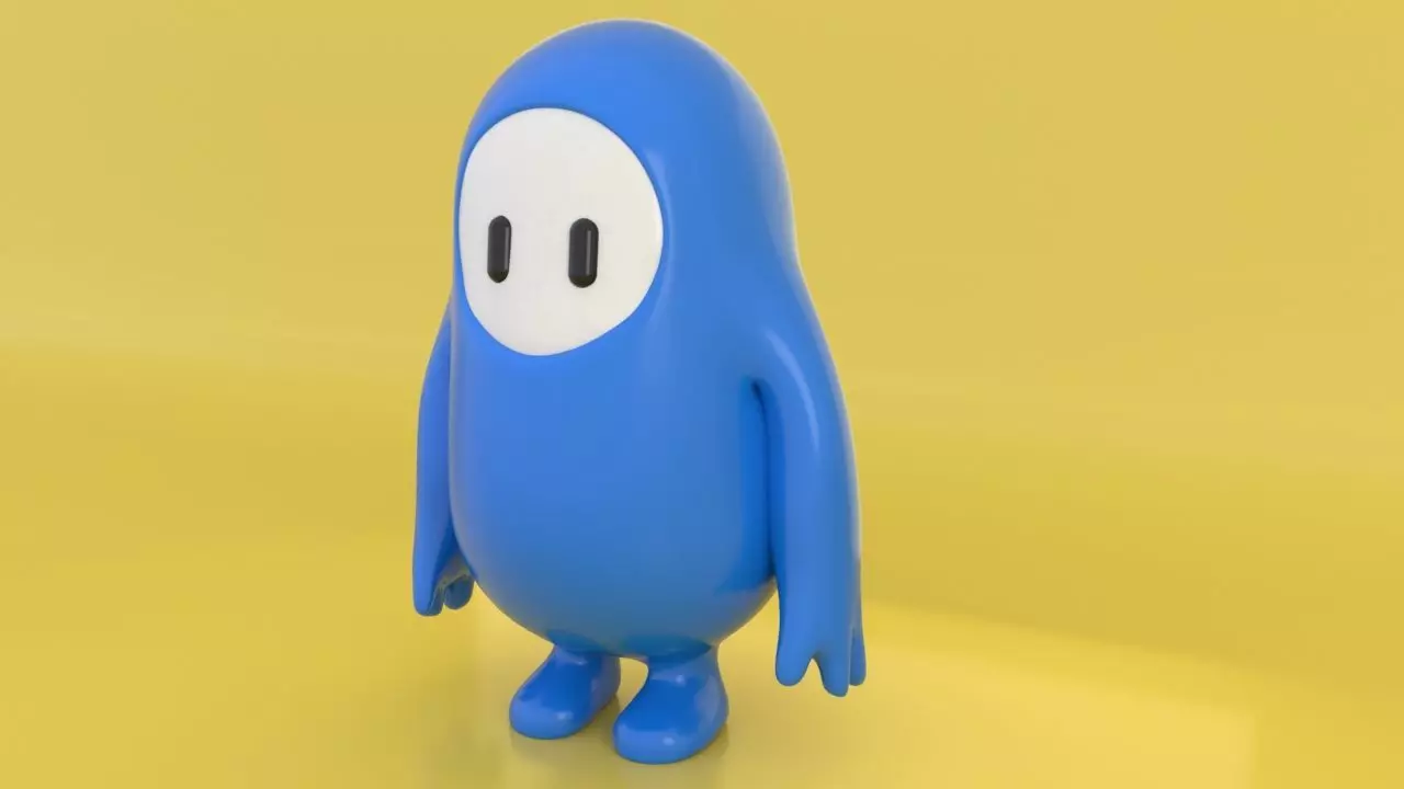 Fall Guys Base Low-poly 3D model_0