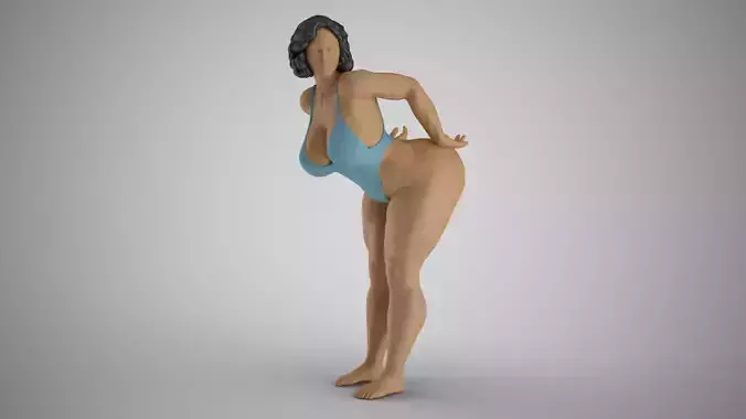 Playful Woman 3D print model