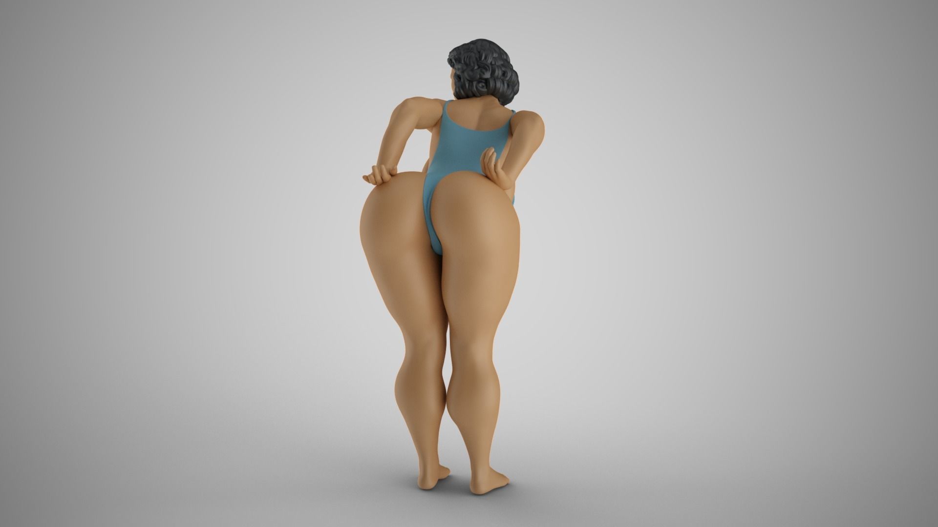 Playful Woman 3D print model_8