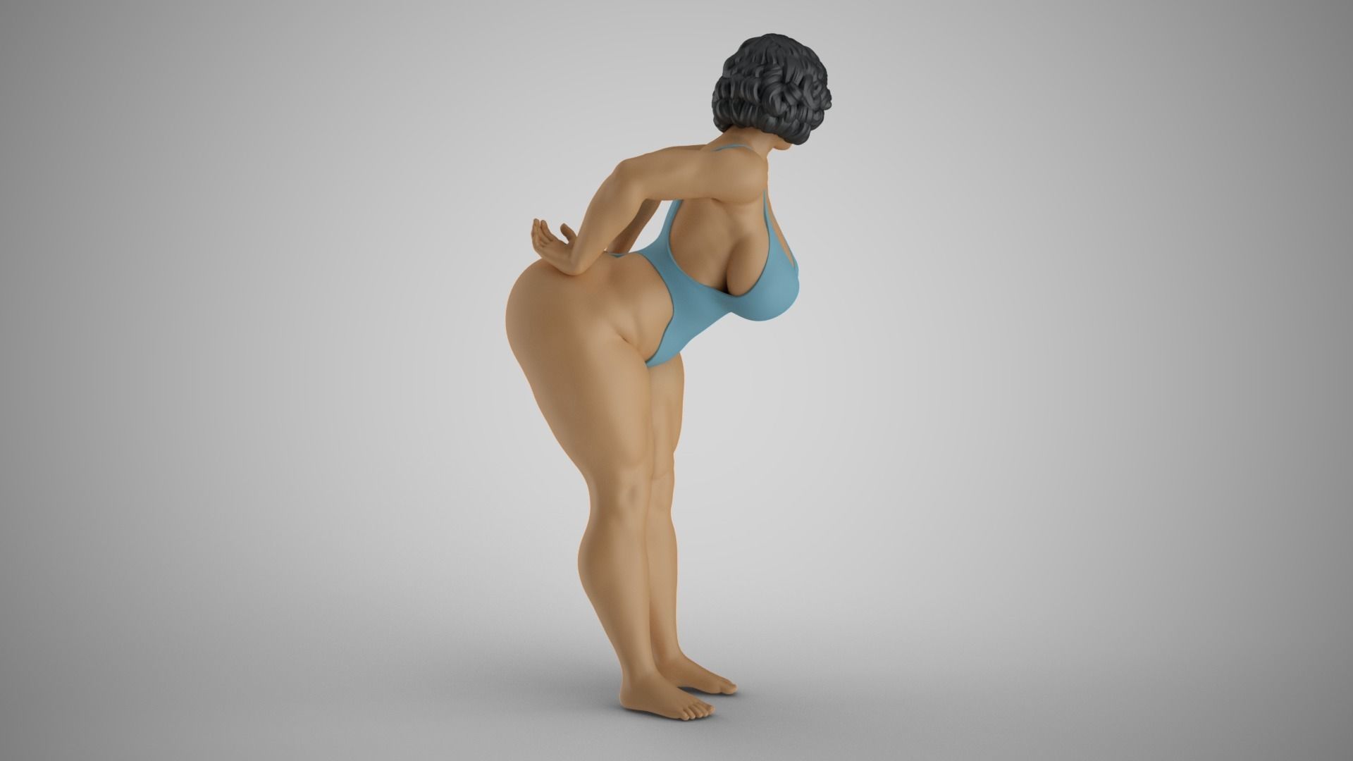 Playful Woman 3D print model_6