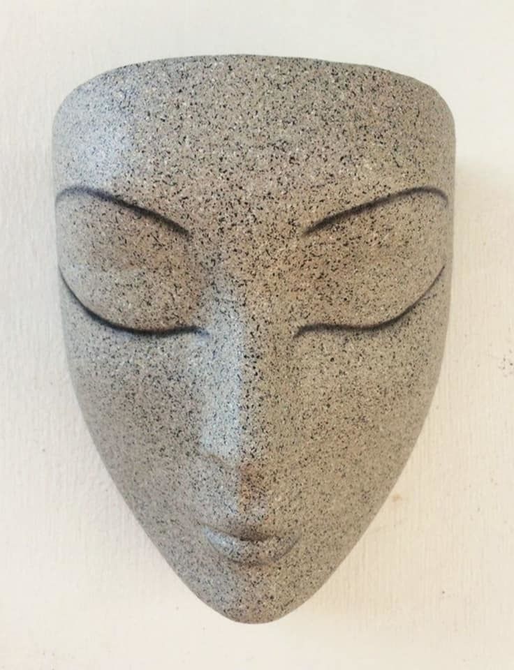 Face Woman Planter 3D print model_1