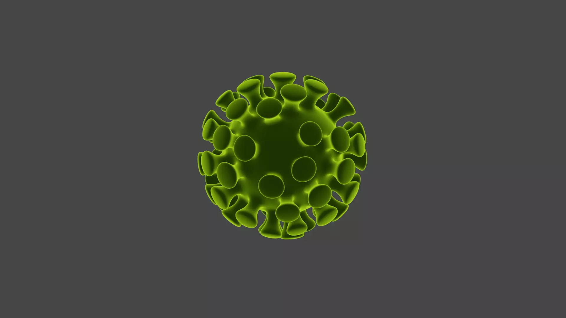 Covid 19 virus 3D model