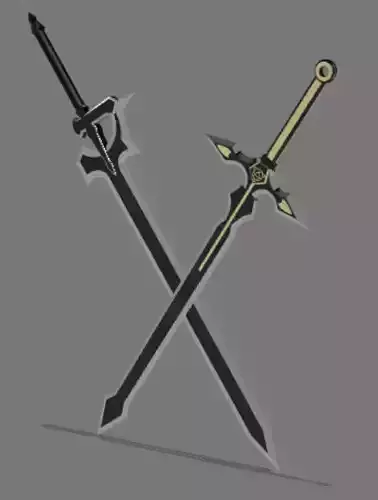 SAO Kirito Sword set modified