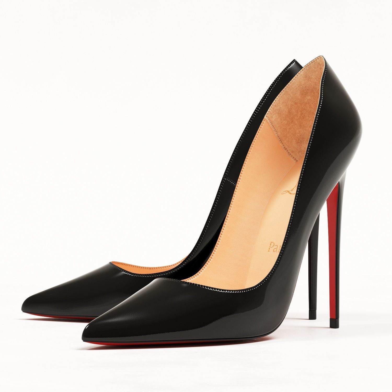 3D model Christian Louboutin So Kate 120mm High Heels VR / AR