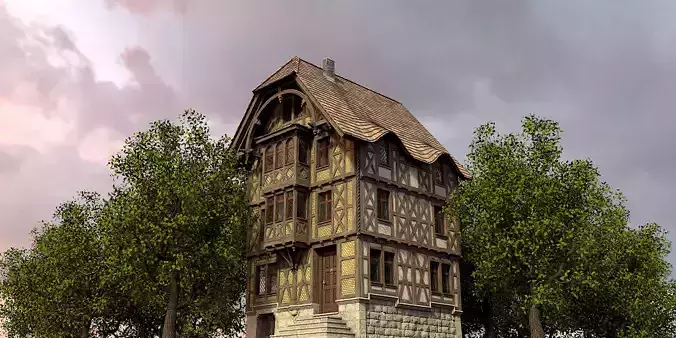 Half-timbered house from the 18th CENTURY with rooms