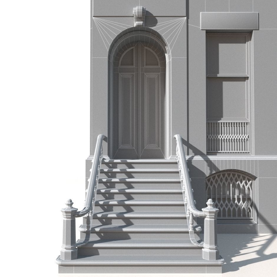 New York Brownstone townhouse 3D model_17