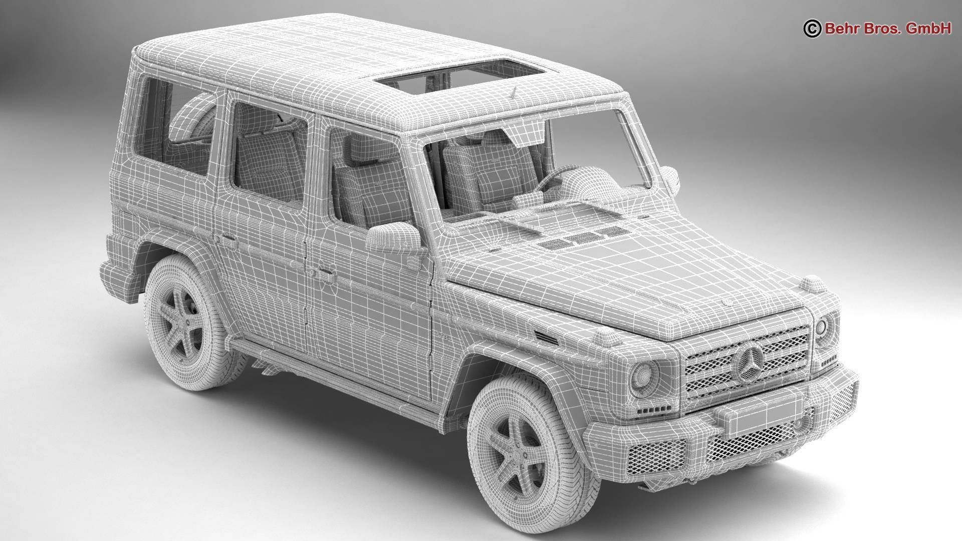 Mercedes G Class G500 2016 3D model_15