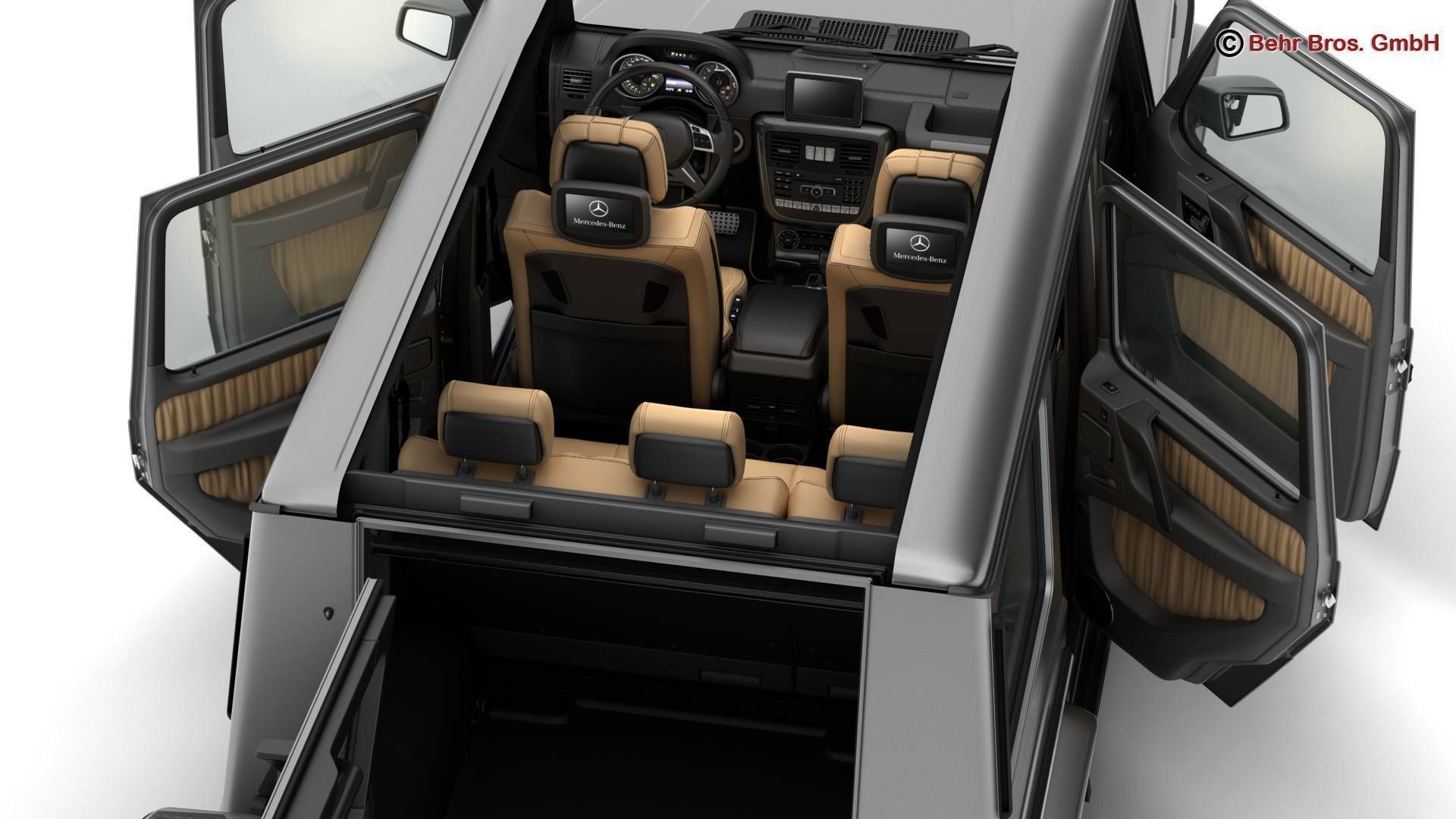 Mercedes G Class G500 2016 3D model_12
