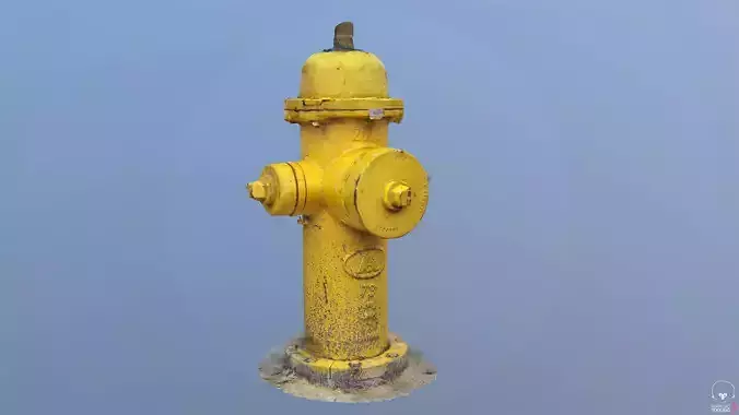 Fire Hydrant Photo Scanned Game Ready Model