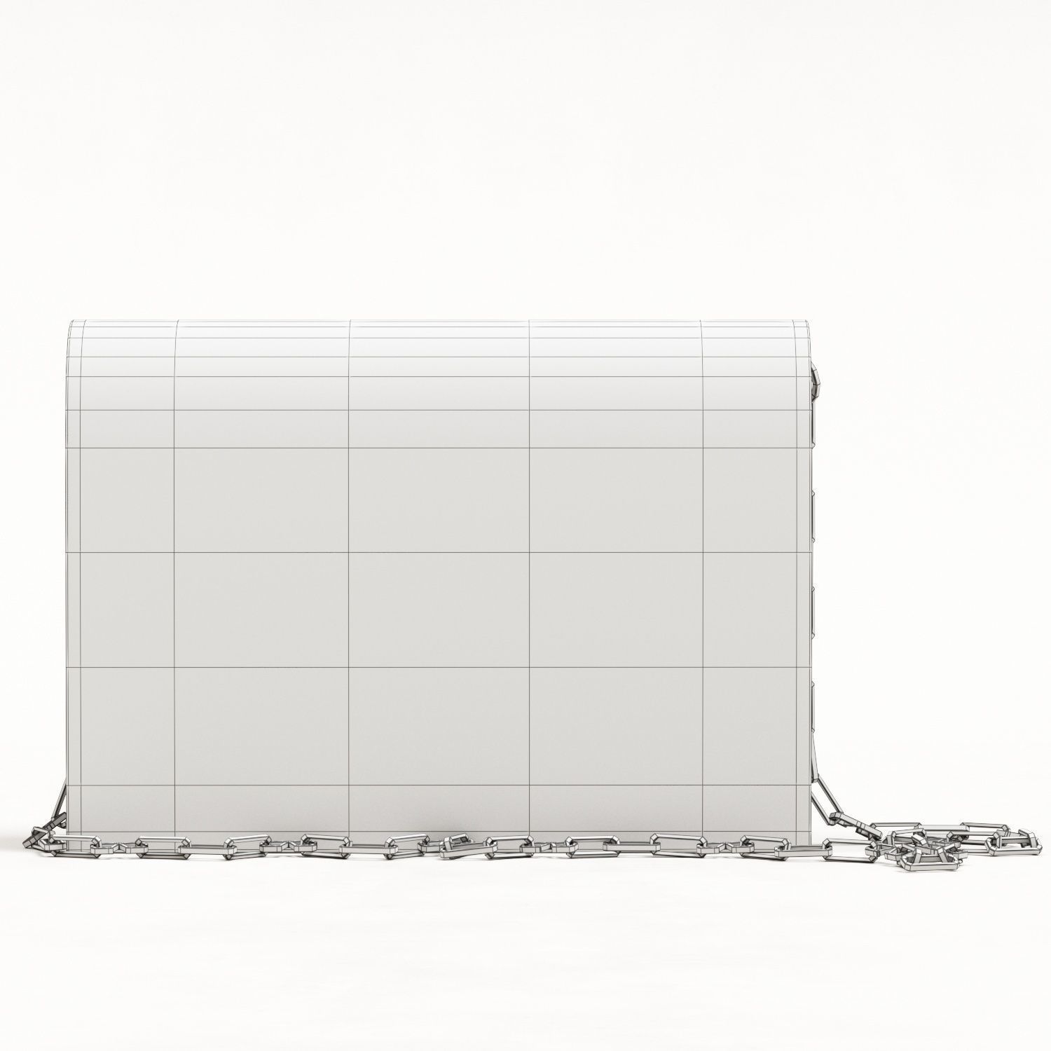 Valentino Small Vcase Smooth Calfskin Bag Low-poly 3D model_19