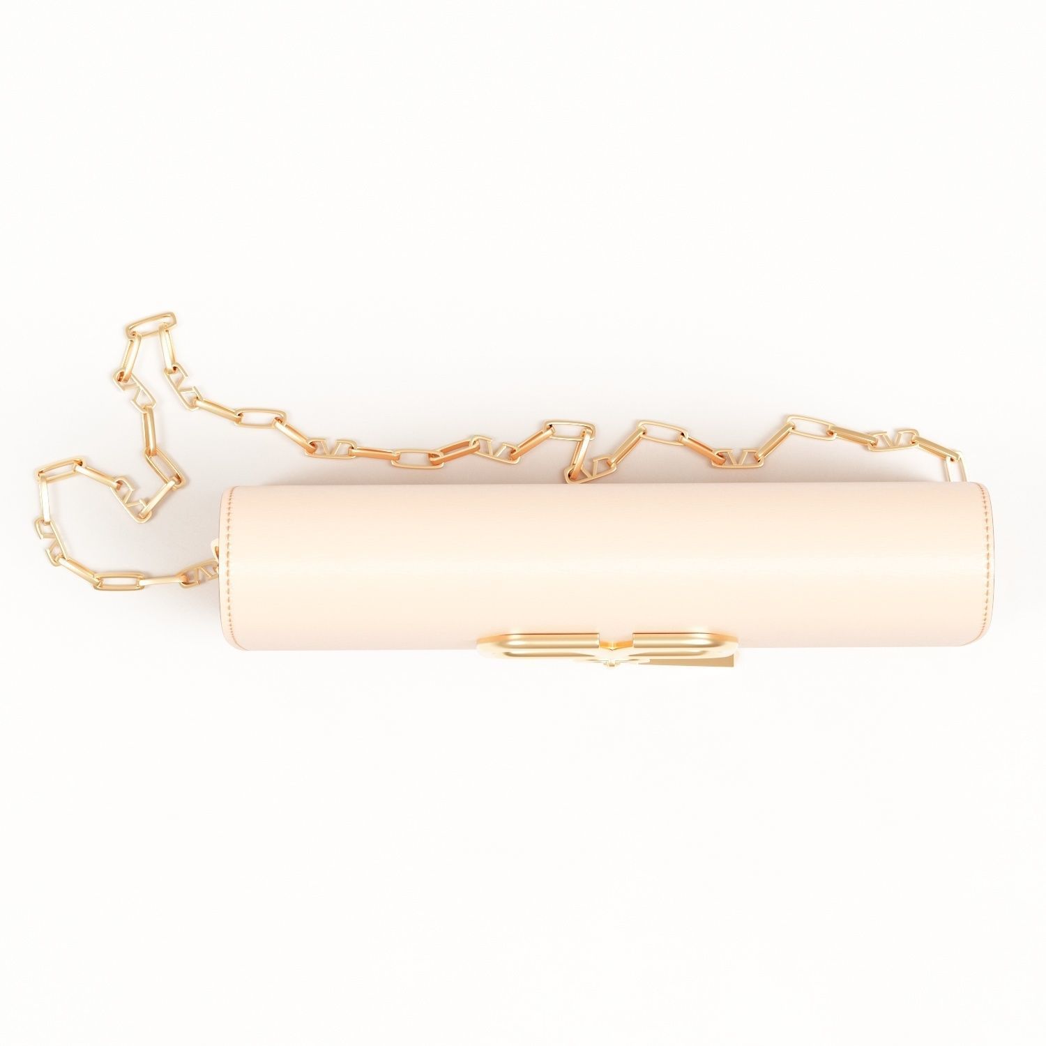 Valentino Small Vcase Smooth Calfskin Bag Low-poly 3D model_8