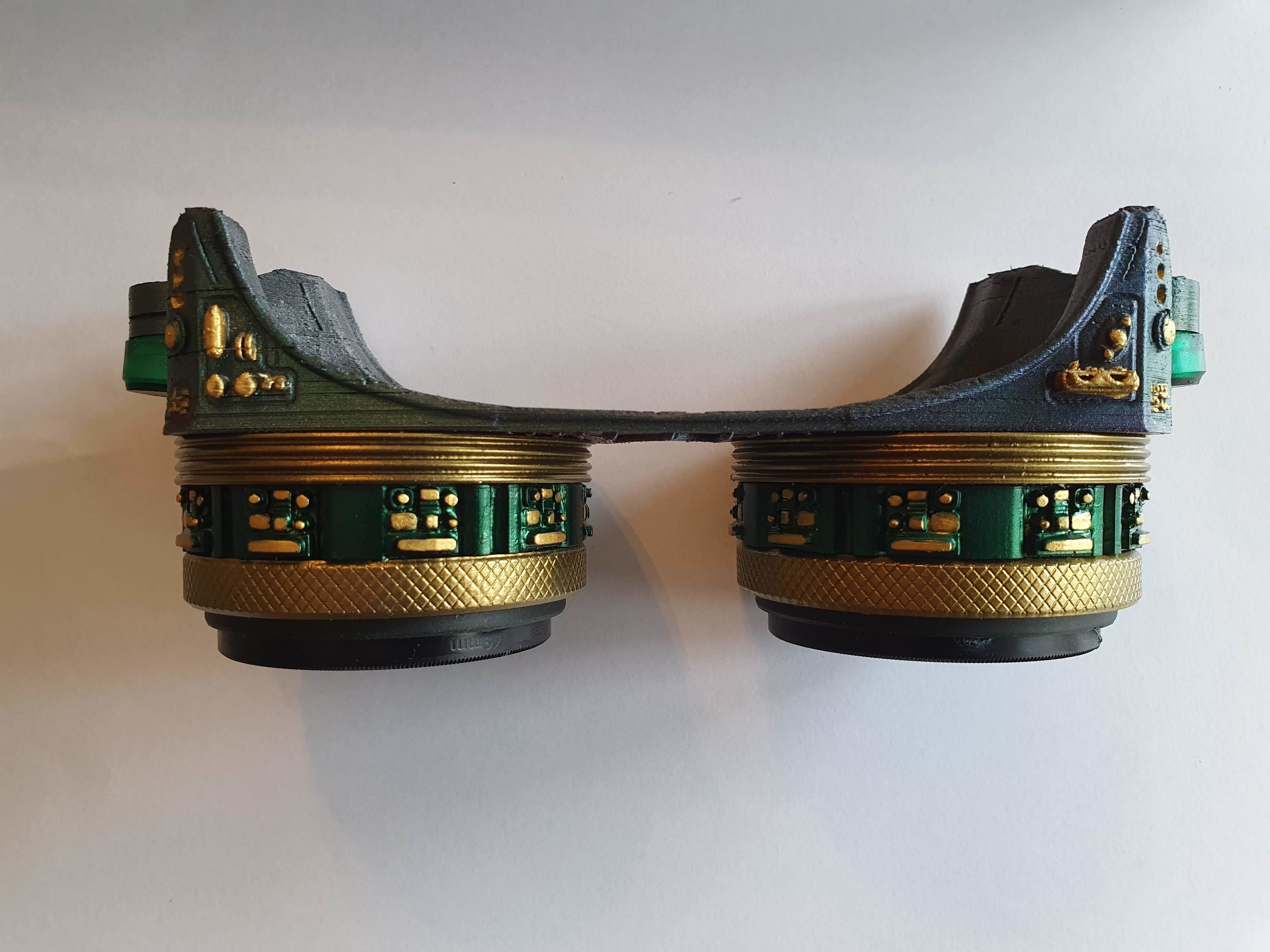 Steampunk Cyberpunk Goggles 3D print model_5