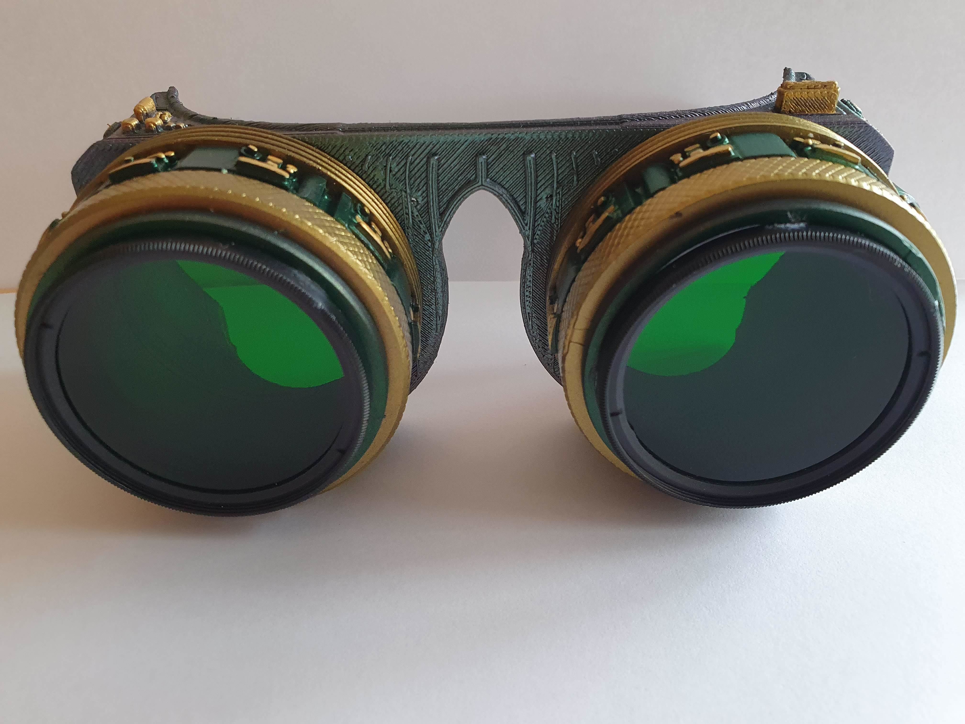 Steampunk Cyberpunk Goggles 3D print model_3