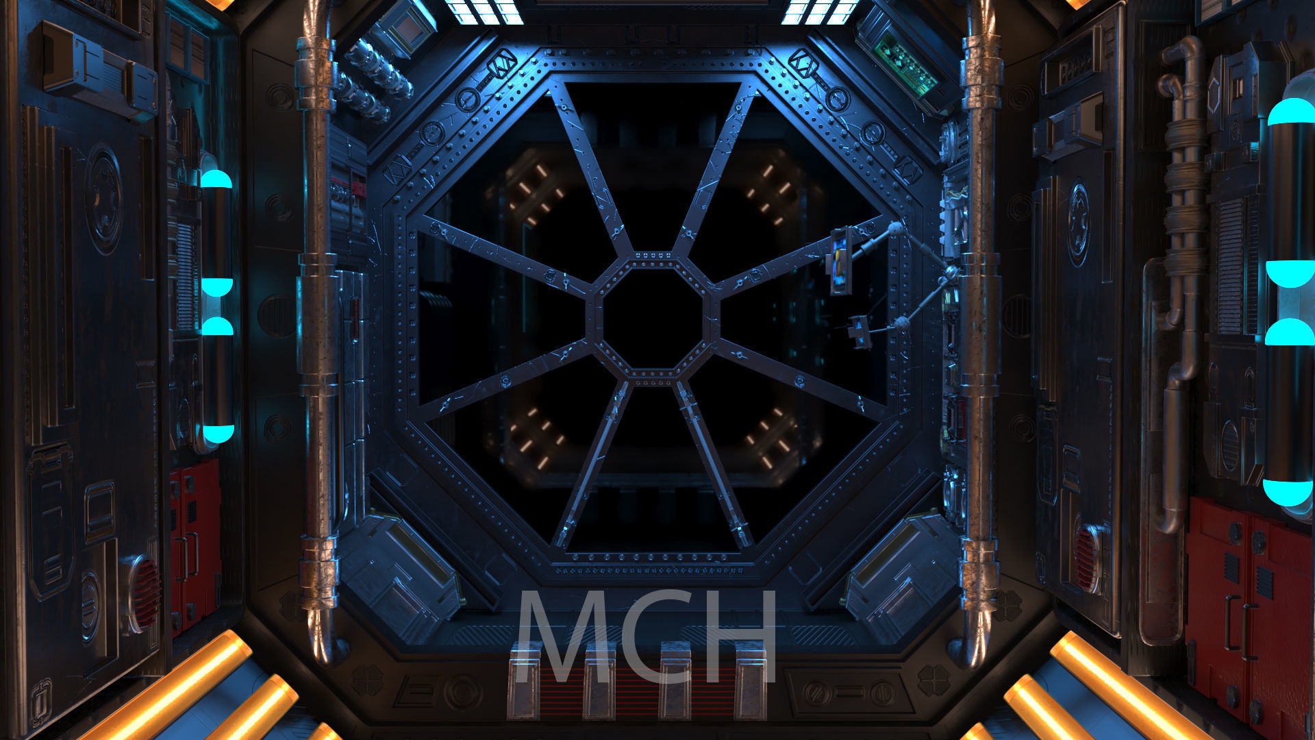 Scifi Corridor  3D model_3