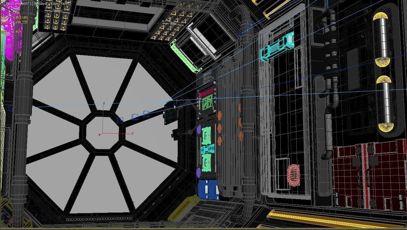 Scifi Corridor  3D model_13