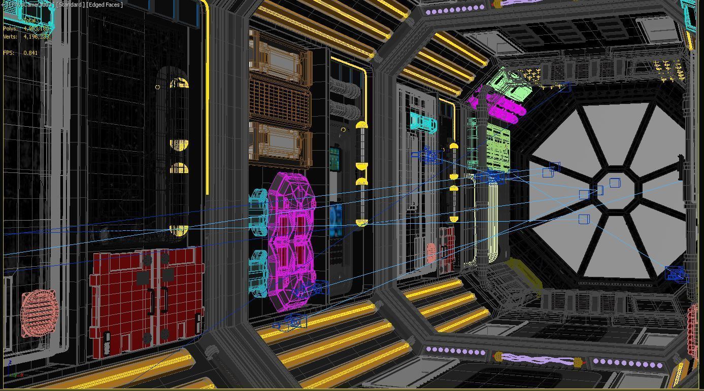 Scifi Corridor  3D model_11