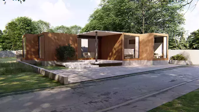 Container office 3D model
