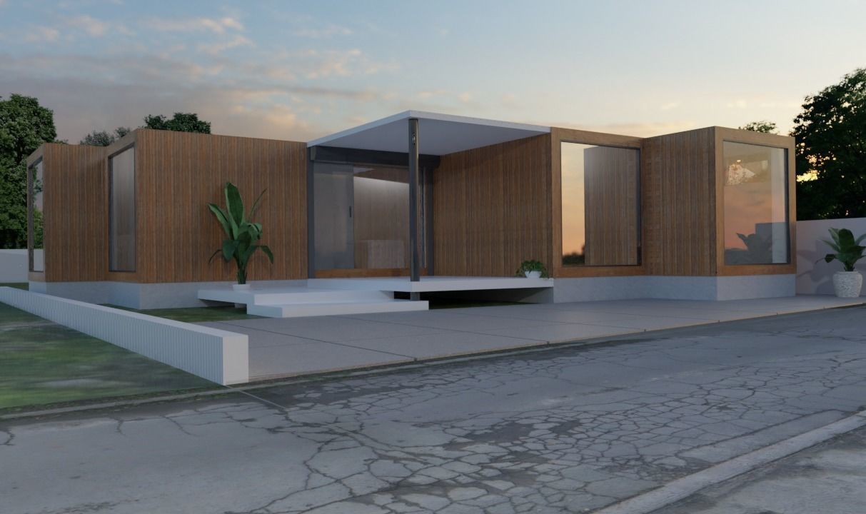Container office 3D model_4