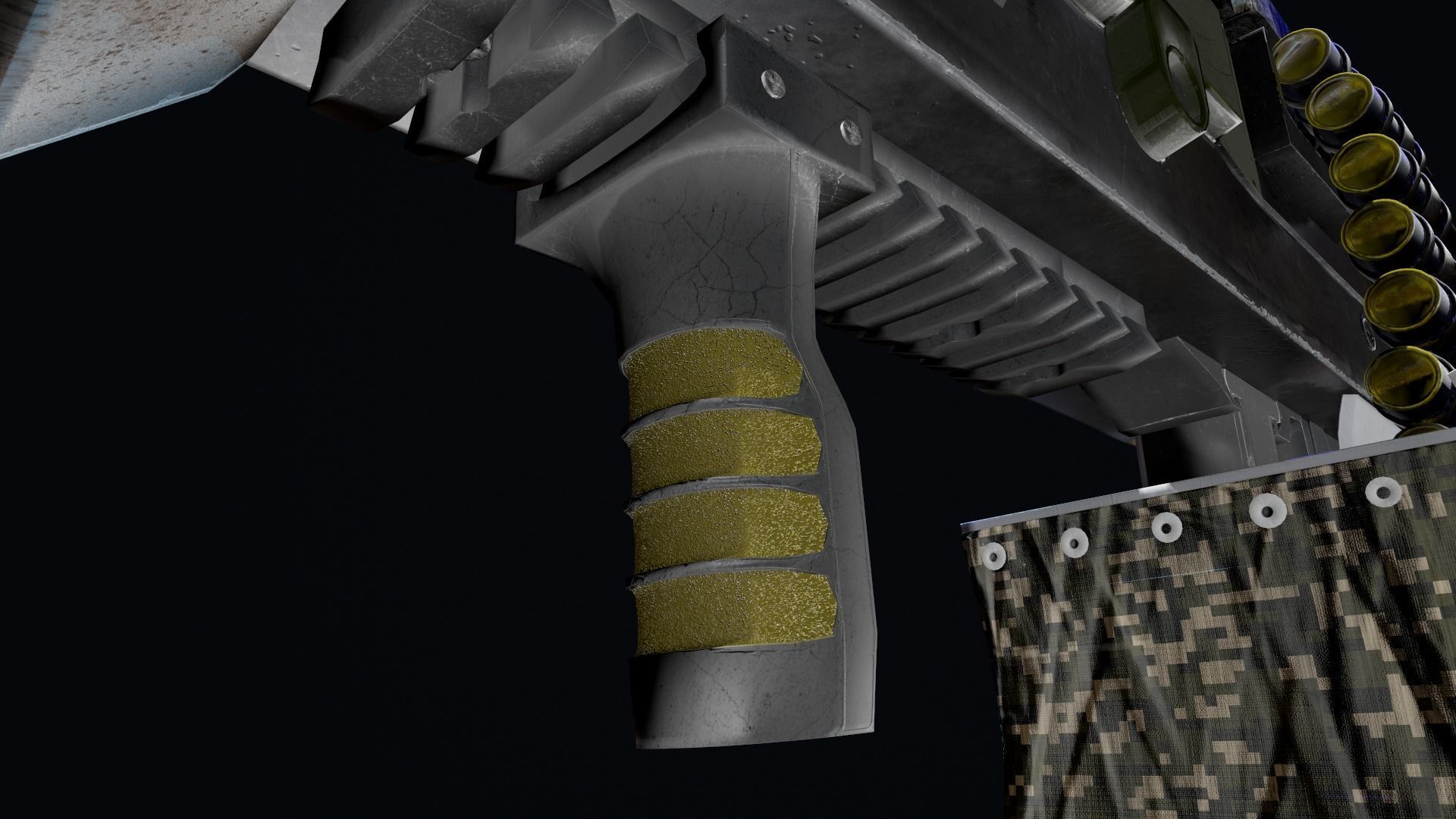 LSAT light machine gun  3D model_5