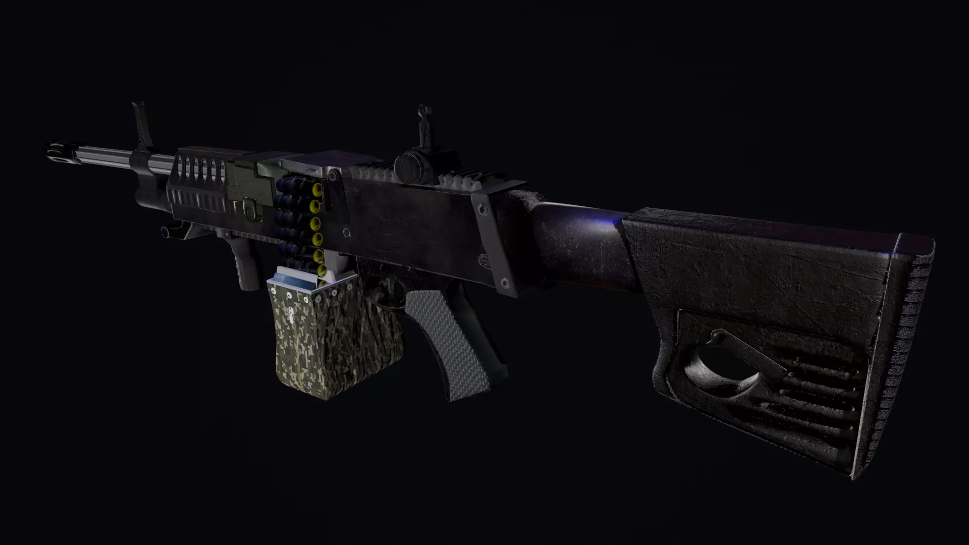 LSAT light machine gun  3D model_0