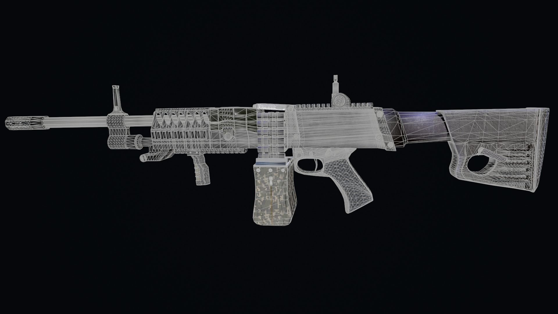 LSAT light machine gun  3D model_7