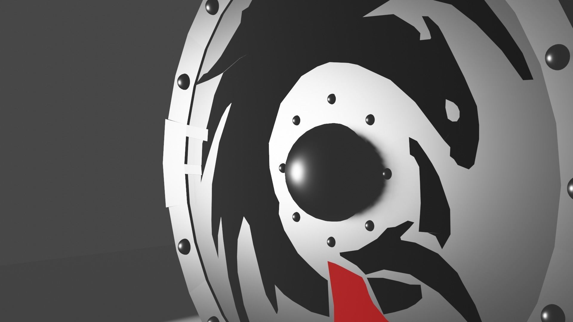 Hiccup Shield Low-poly 3D model_6