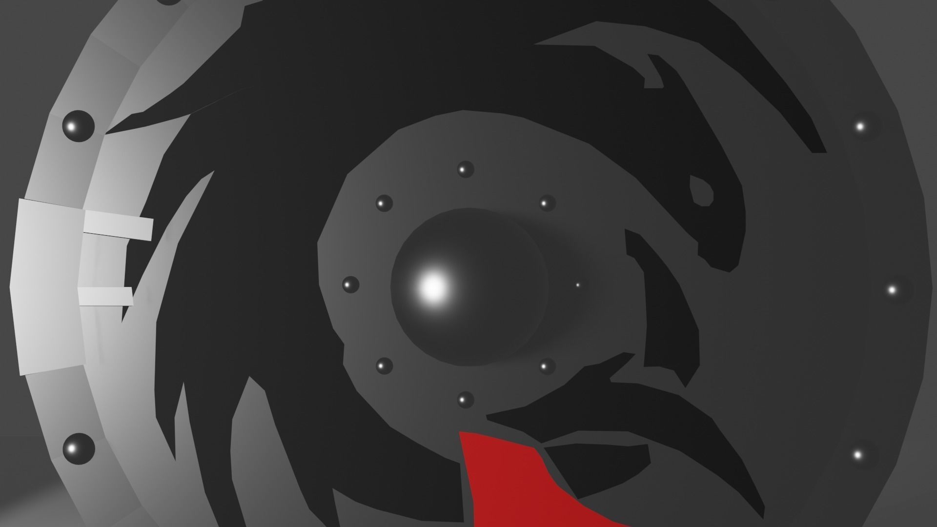 Hiccup Shield Low-poly 3D model_7