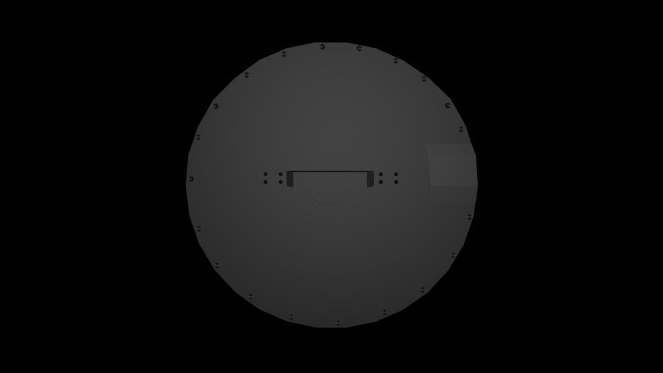 Hiccup Shield Low-poly 3D model_9