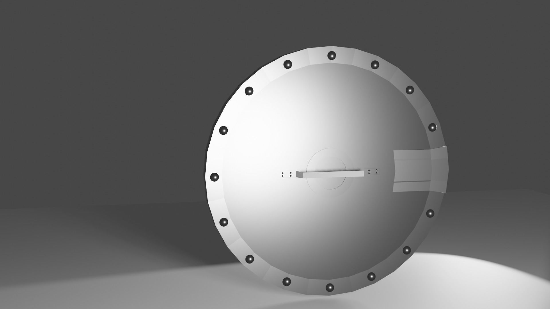 Hiccup Shield Low-poly 3D model_1