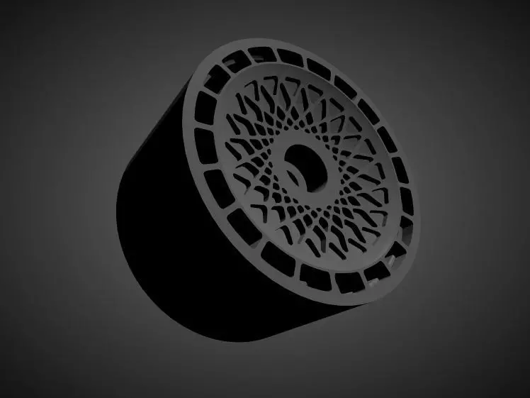 Stuttgart ST7 rims with brakes and tires for Hot Wheels 3D print model_0