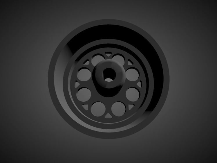 Stuttgart ST6 rims with brakes and tires for Hot Wheels 3D print model_1