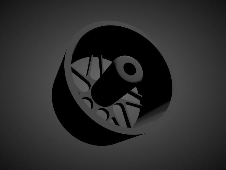 Stuttgart ST12 rims with brakes and tires for Hot Wheels 3D print model_1