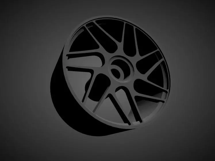 Stuttgart ST12 rims with brakes and tires for Hot Wheels 3D print model_0