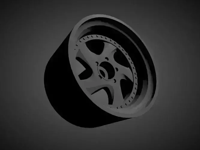 Porsche Turbo Twist rims with brakes and tires for Hot Wheels 3D print model