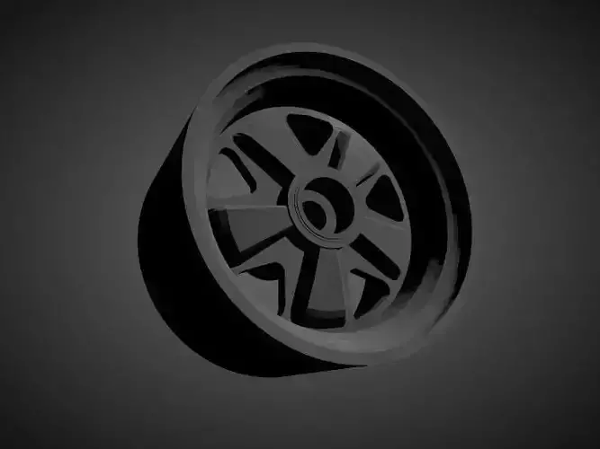 Porsche Fuchs rims with tires for Hot Wheels