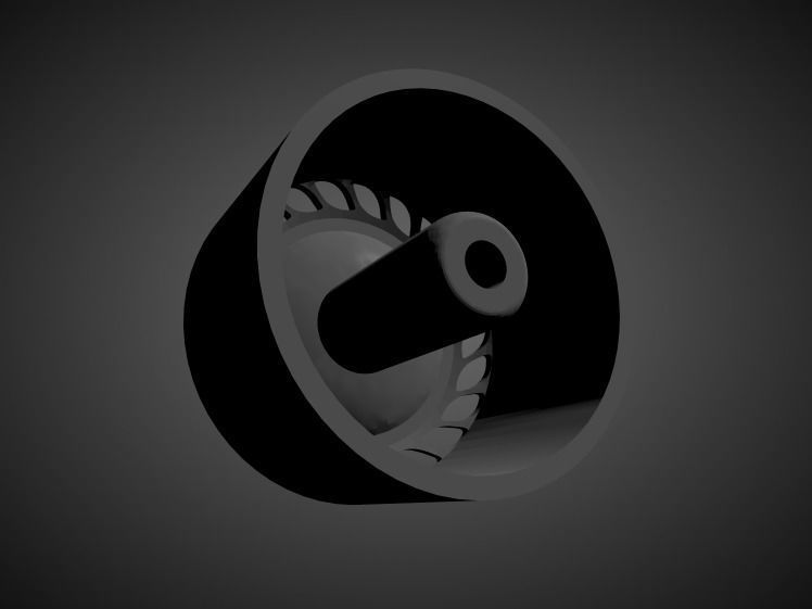 Messer ME03 type1 rims with brakes and tires for Hot Wheels 3D print model_1