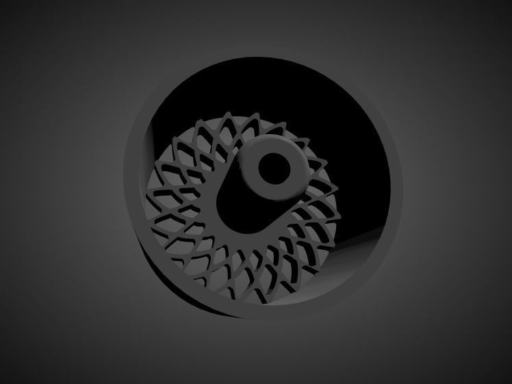 JNC 043 rims with brakes and tires for Hot Wheels 3D print model_1