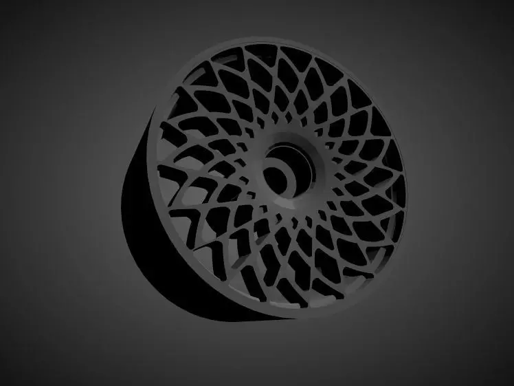 JNC 043 rims with brakes and tires for Hot Wheels 3D print model_0