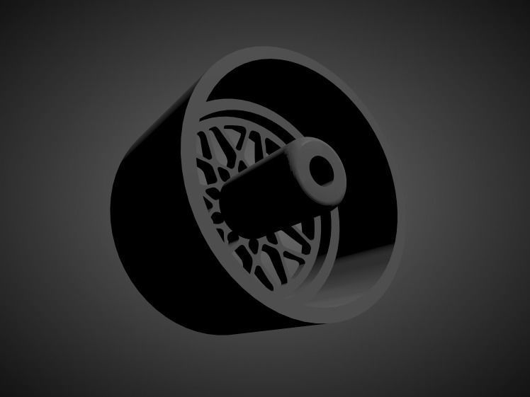 JNC 016 rims with brakes and tires for Hot Wheels 3D print model_1