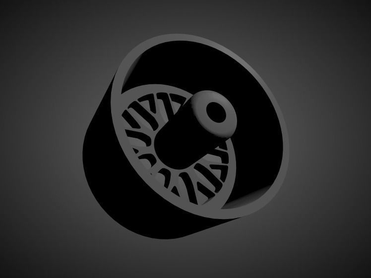 JNC 005 rims with brakes and tires for Hot Wheels 3D print model_1