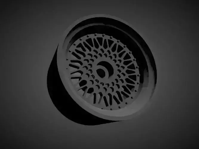 JNC 004 rims with brakes and tires for Hot Wheels 3D print model