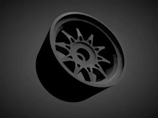 JNC 003 rims with brakes and tires for Hot Wheels 3D print model