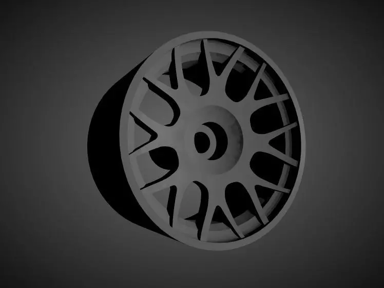 BBS RC rims with brakes and tires for Hot Wheels 3D print model_0